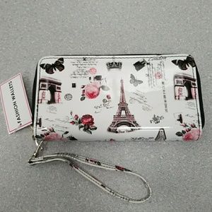 (NEW) Paris styled Fashion Wallet/Wristlet